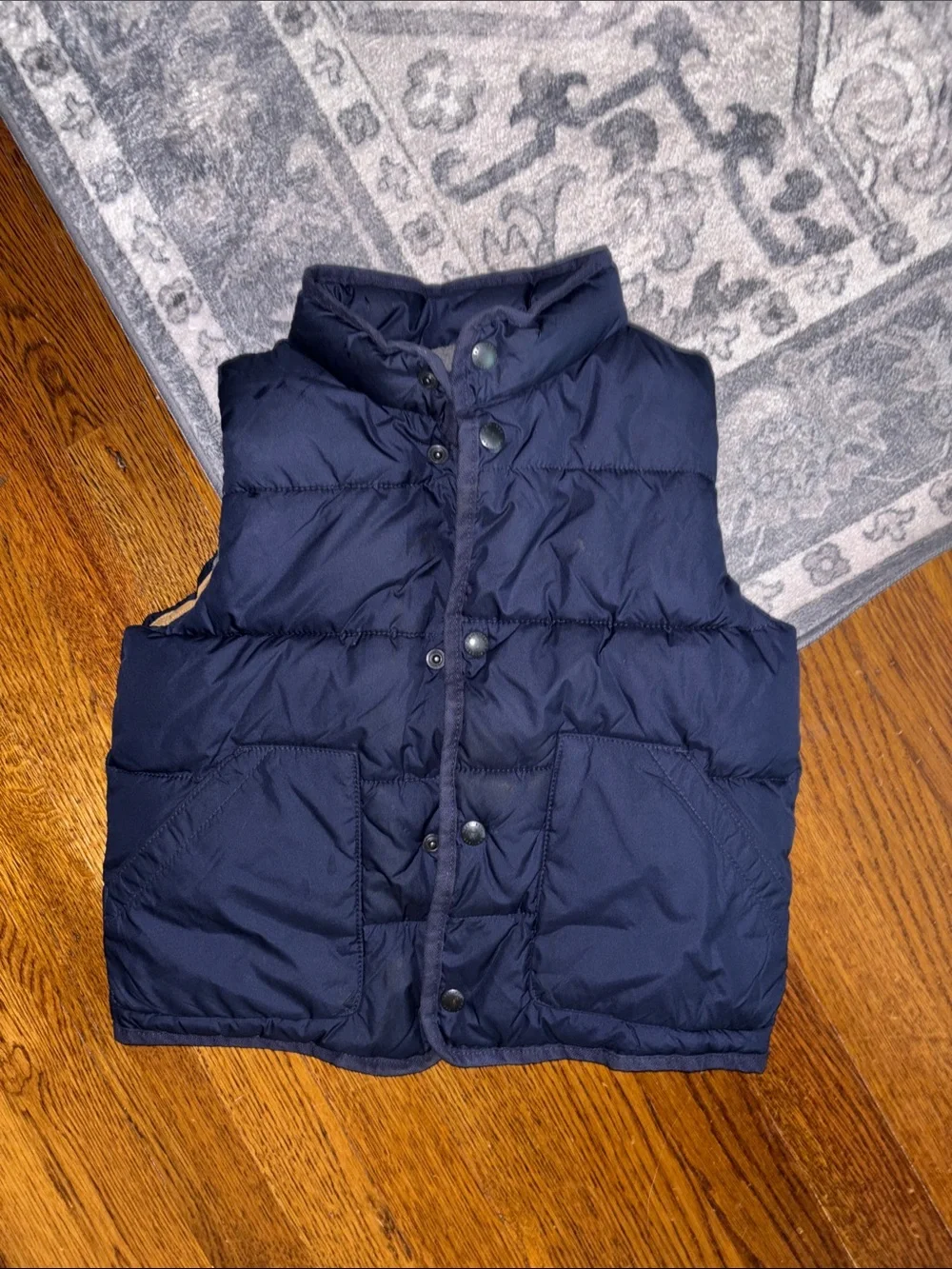 GAP Navy Blue Quilted Puffer Vest for Kids size 5